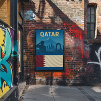 Qatari Pride Architectural Salute Cultural Heritage Poster PosterGoat