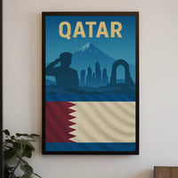 Qatari Pride Architectural Salute Cultural Heritage Poster PosterGoat