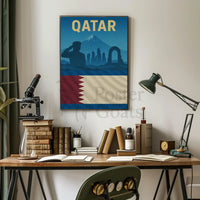 Qatari Pride Architectural Salute Cultural Heritage Poster PosterGoat