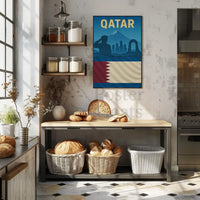 Qatari Pride Architectural Salute Cultural Heritage Poster PosterGoat