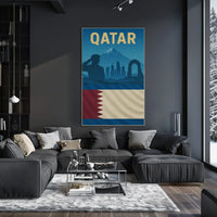 Qatari Pride Architectural Salute Cultural Heritage Poster PosterGoat