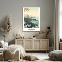 Qingdao Coastal Tranquility: Urban and Nature Travel Poster PosterGoat