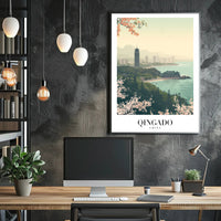 Qingdao Coastal Tranquility: Urban and Nature Travel Poster PosterGoat