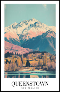 Queenstown Scenic Travel Poster PosterGoat