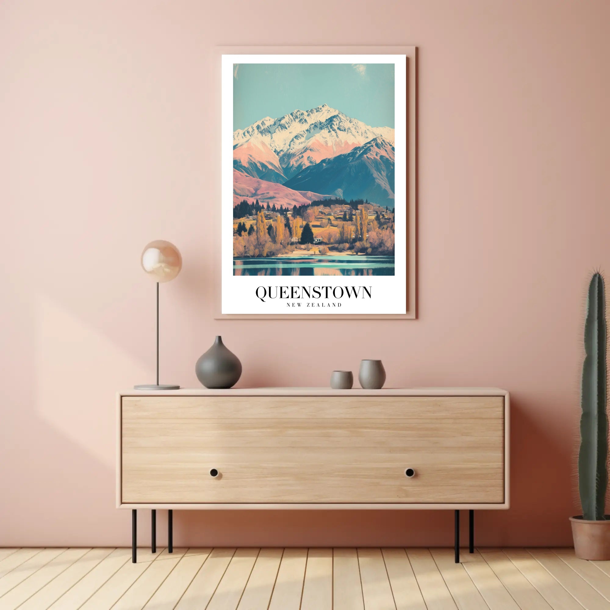 Queenstown Scenic Travel Poster PosterGoat
