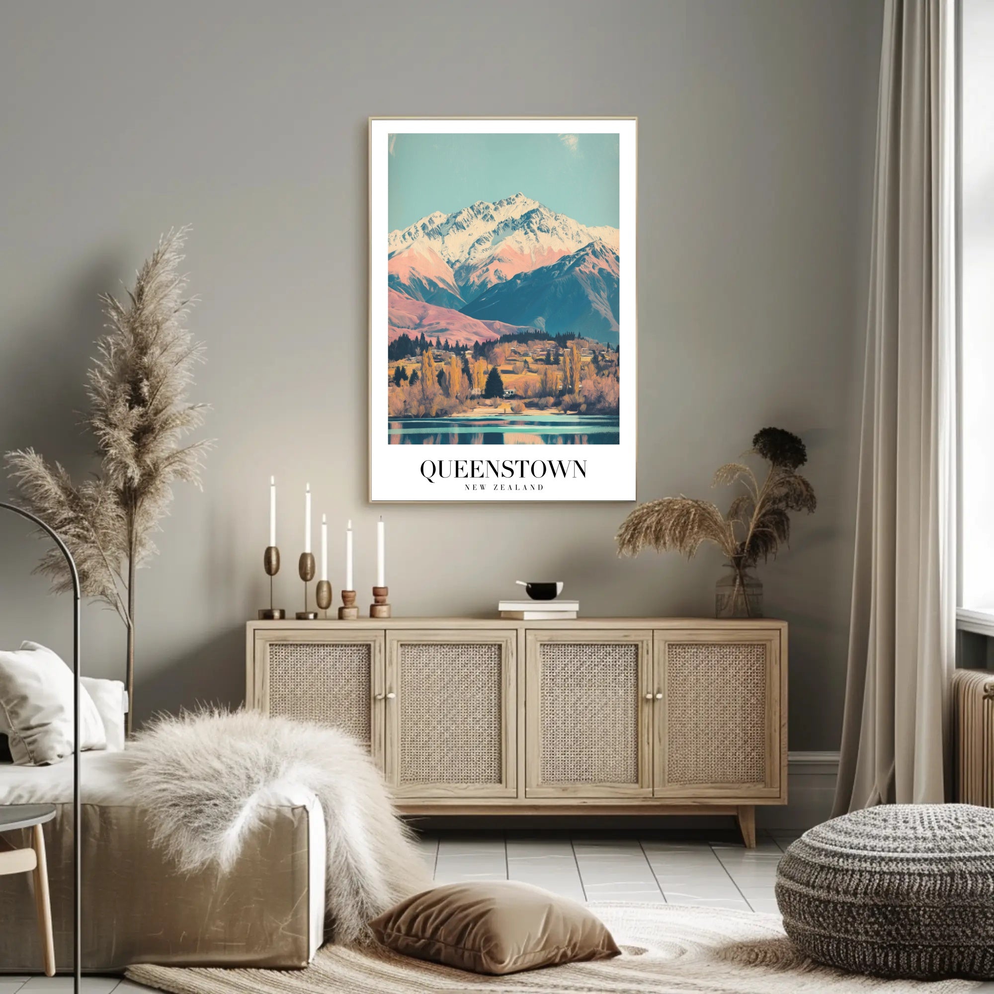 Queenstown Scenic Travel Poster PosterGoat