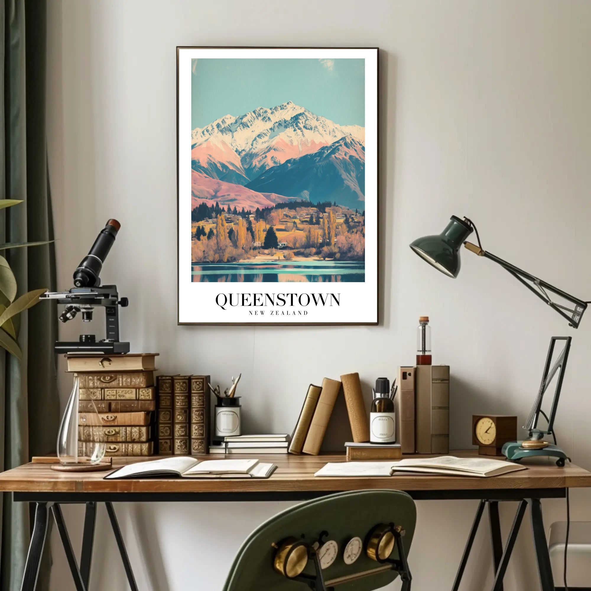 Queenstown Scenic Travel Poster PosterGoat