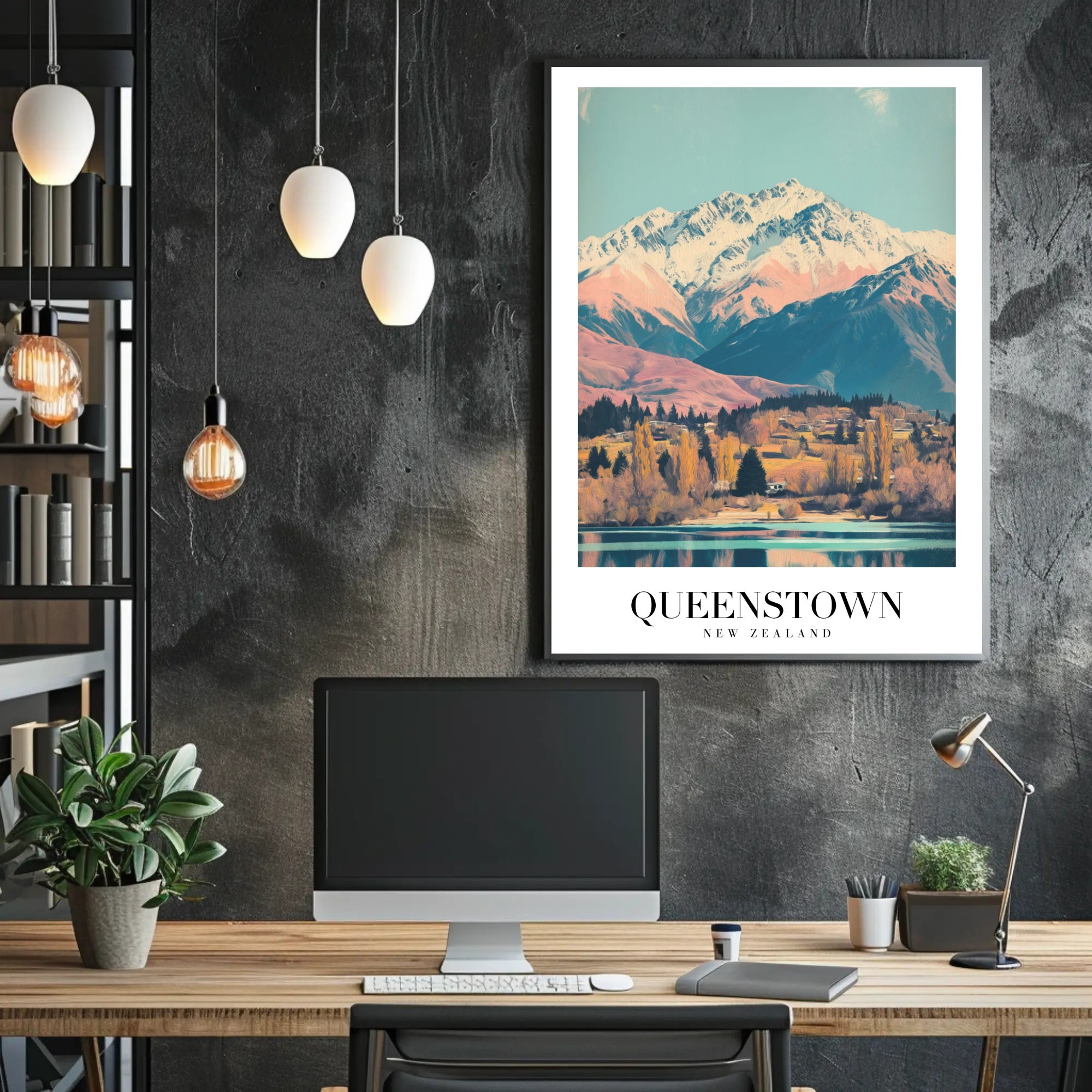 Queenstown Scenic Travel Poster PosterGoat