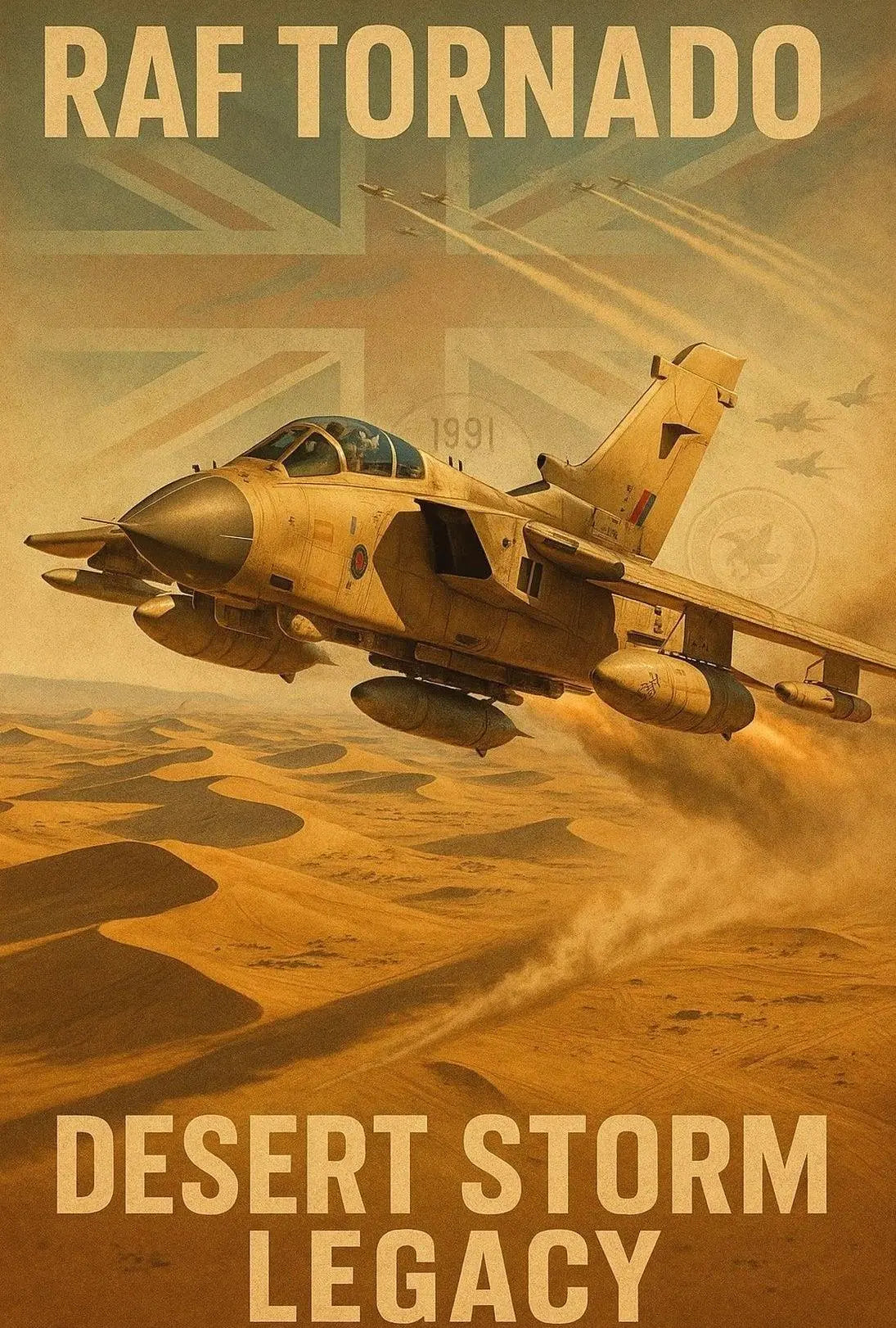 RAF Tornado Desert Storm Poster PosterGoat