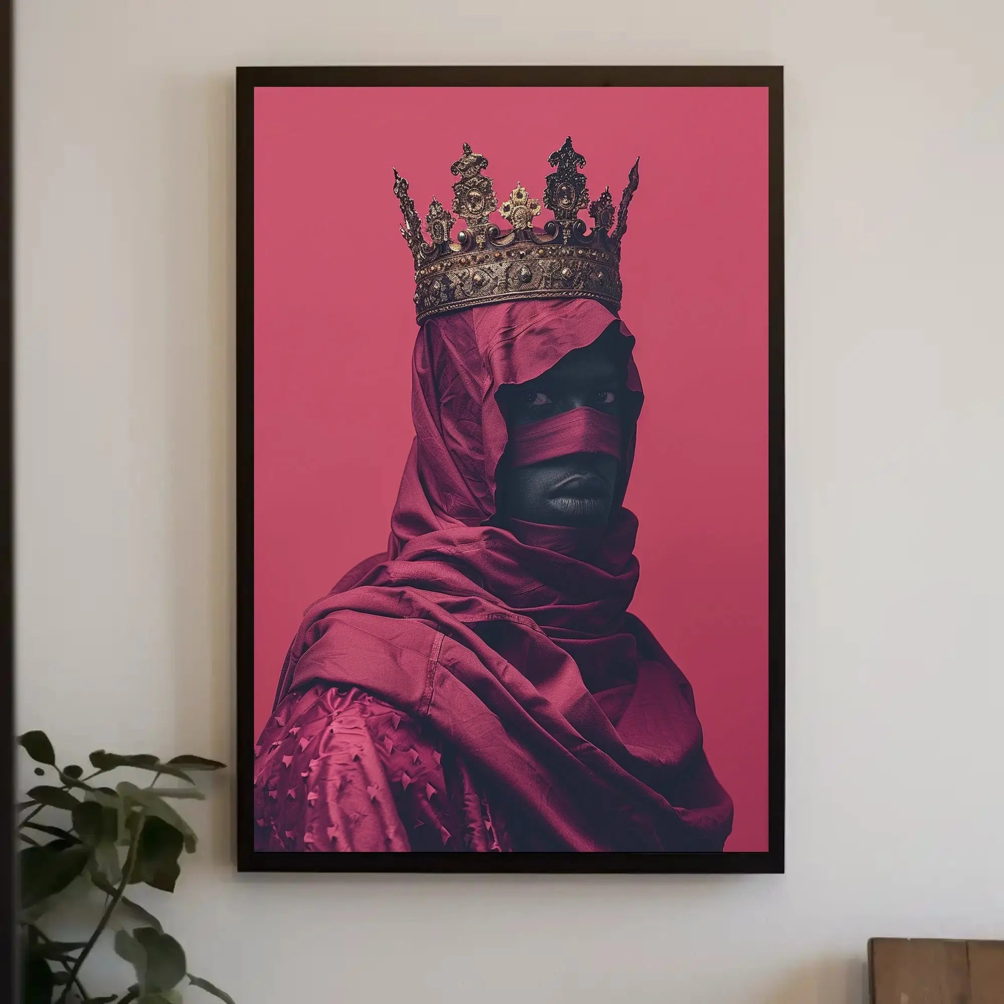 Regal Mystery Unveiled: Intricate Crown Heritage Poster PosterGoat
