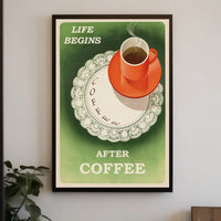 Retro Coffee Enthusiast Poster - Abstract, Artistic, or Pop Culture Poster PosterGoat