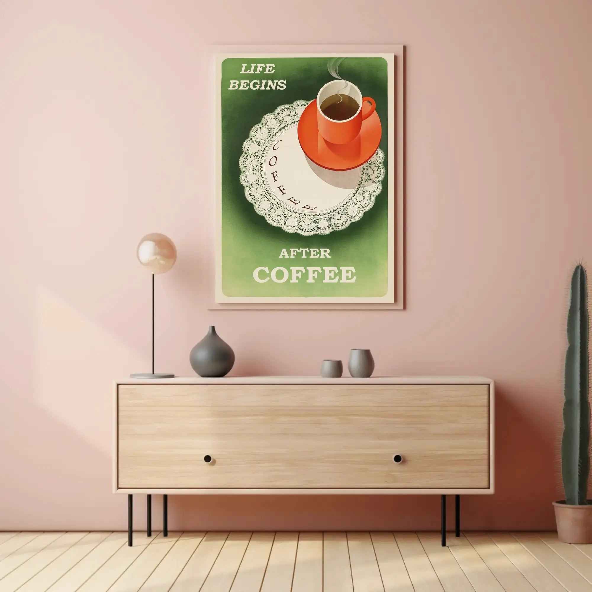 Retro Coffee Enthusiast Poster - Abstract, Artistic, or Pop Culture Poster PosterGoat
