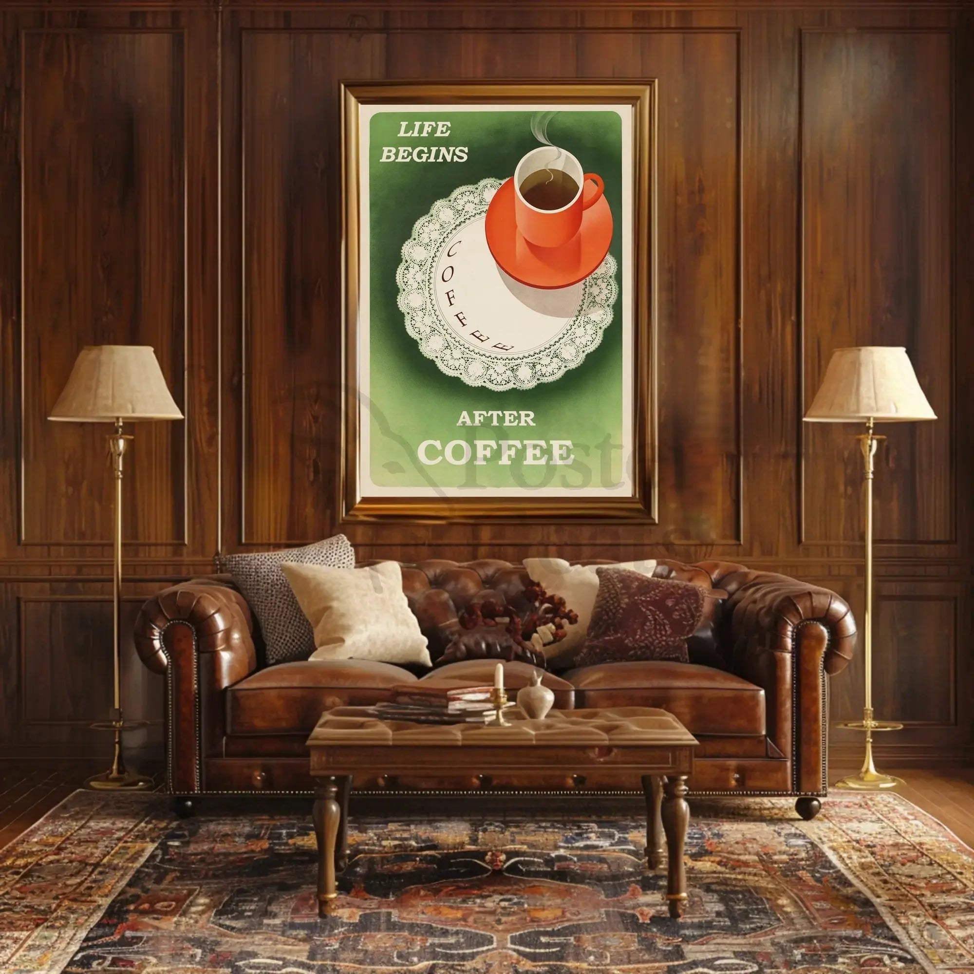 Retro Coffee Enthusiast Poster - Abstract, Artistic, or Pop Culture Poster PosterGoat