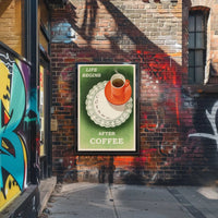 Retro Coffee Enthusiast Poster - Abstract, Artistic, or Pop Culture Poster PosterGoat
