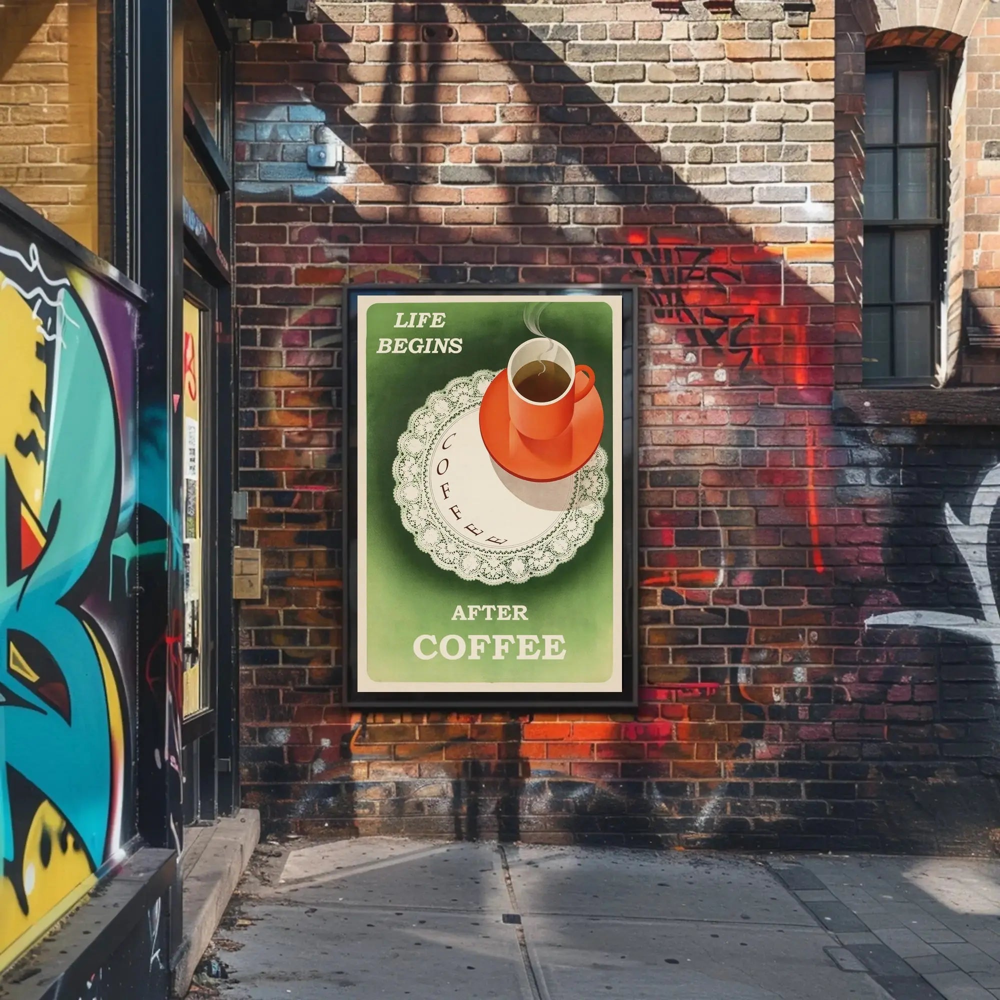 Retro Coffee Enthusiast Poster - Abstract, Artistic, or Pop Culture Poster PosterGoat