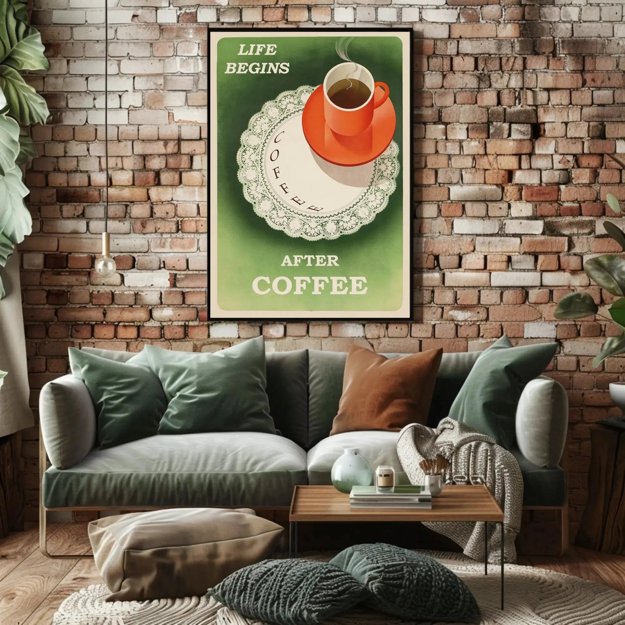 Retro Coffee Enthusiast Poster - Abstract, Artistic, or Pop Culture Poster PosterGoat