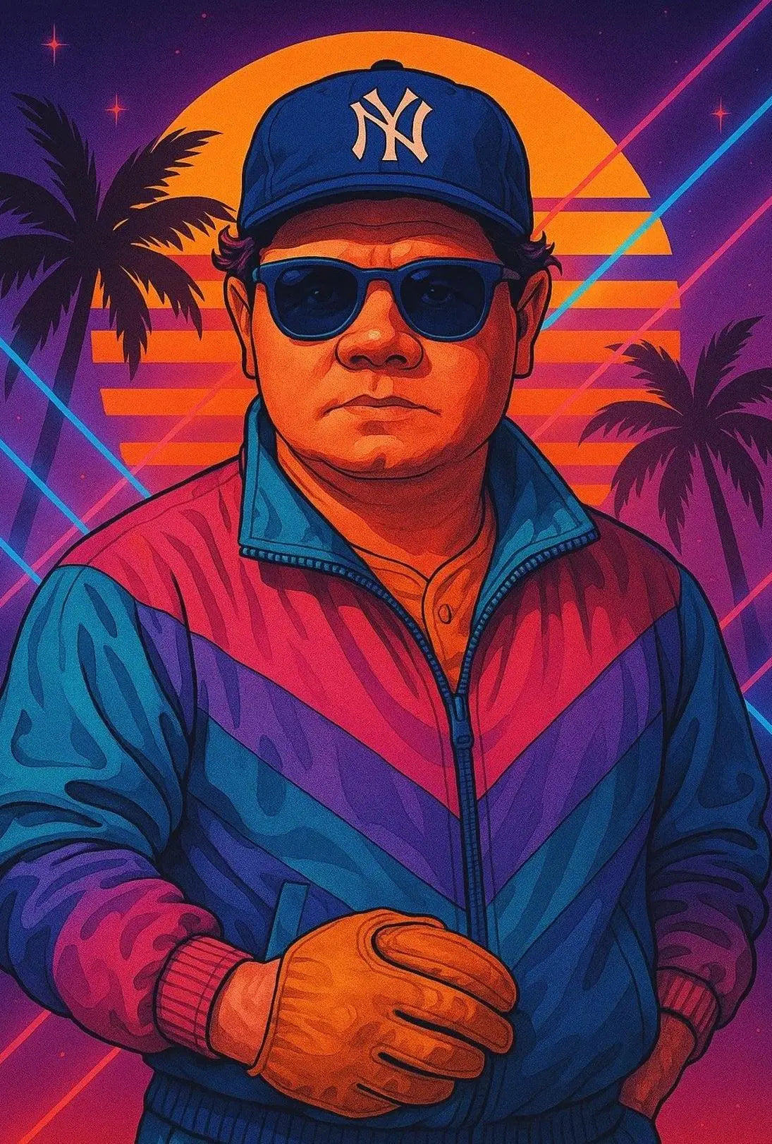 Retro New York 80s Vibe Pop Culture Poster PosterGoat