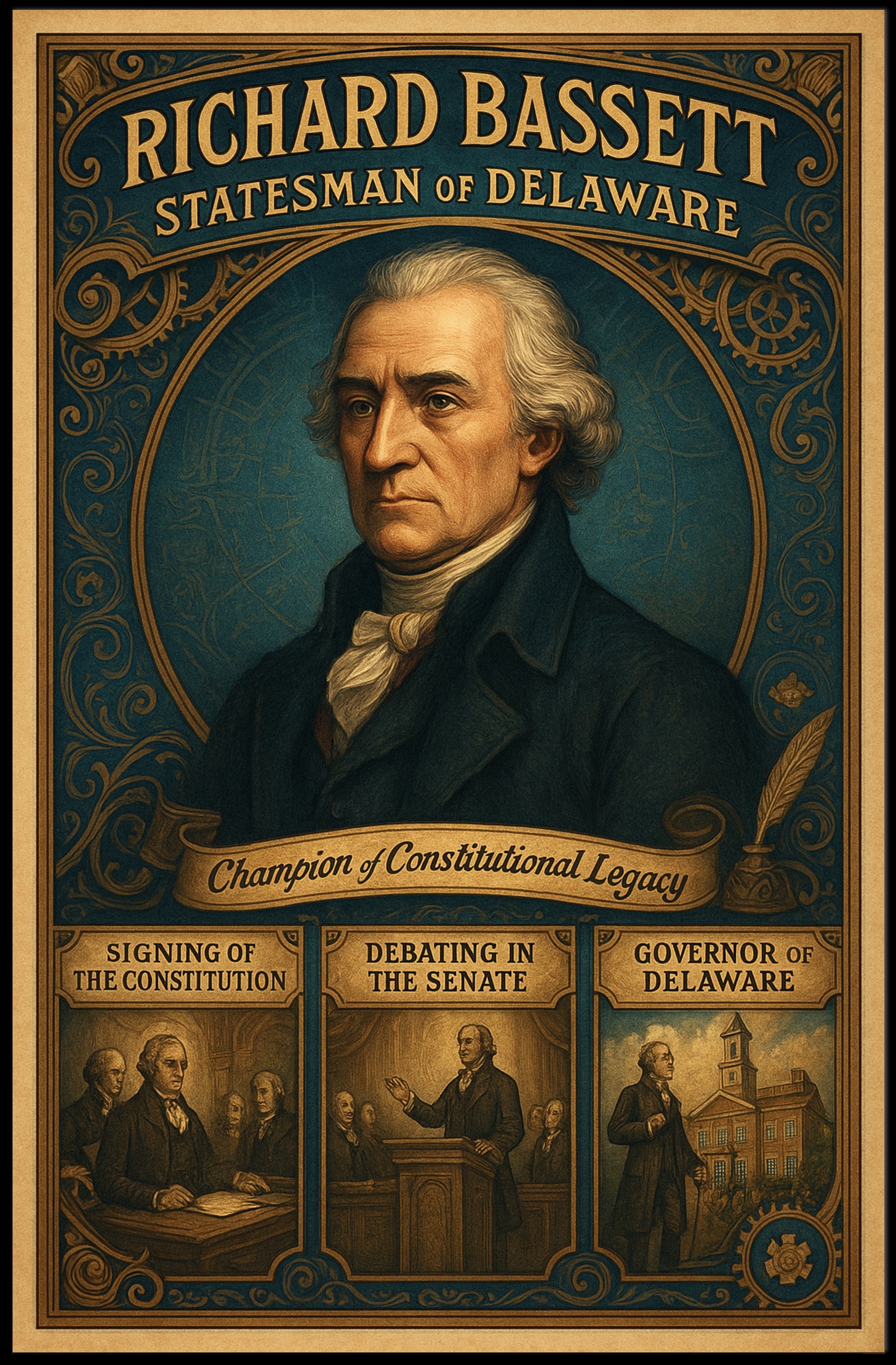 Richard Bassett Statesman Of Delaware Poster PosterGoat