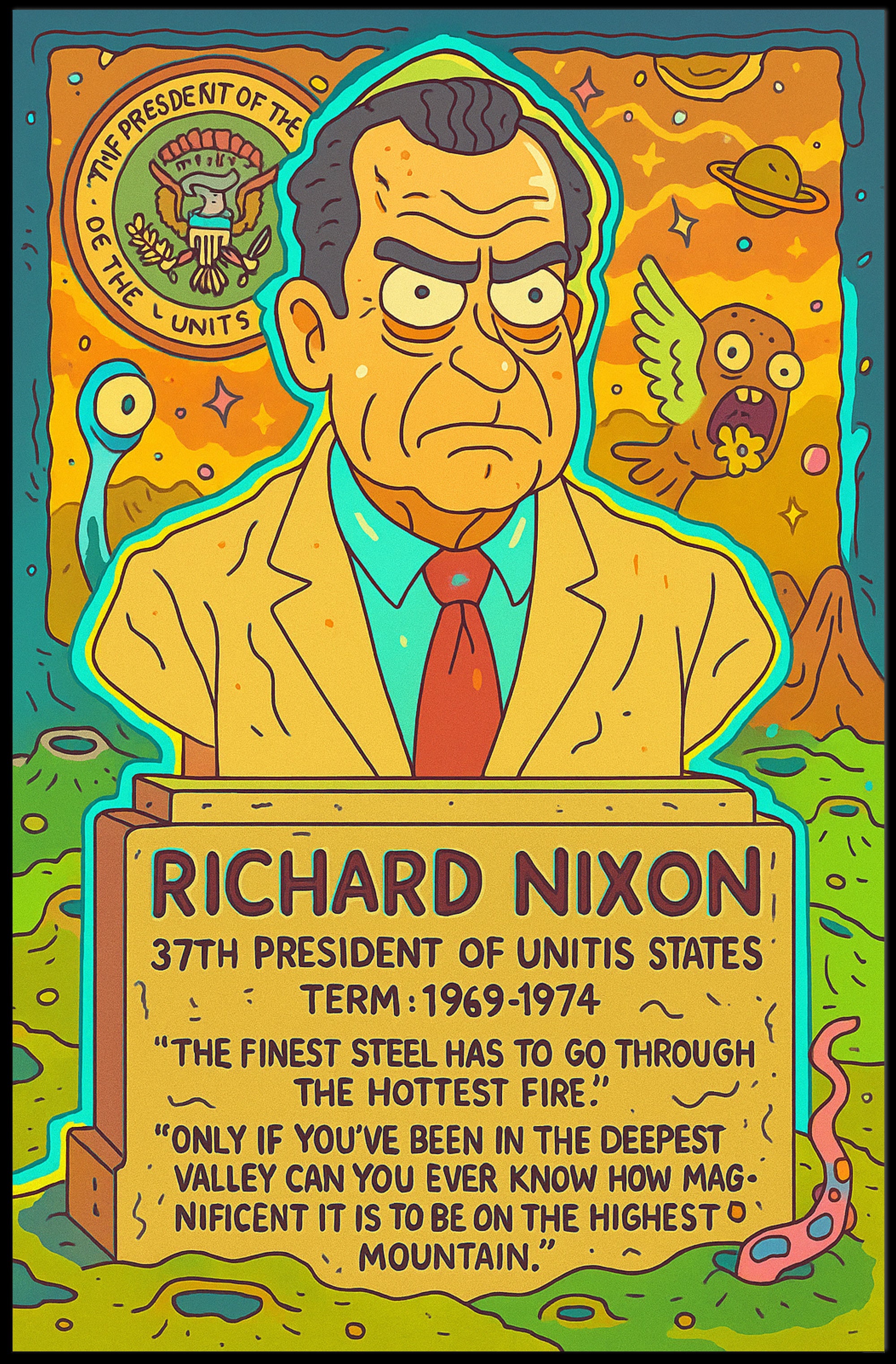 Richard Nixon 37Th President Poster PosterGoat