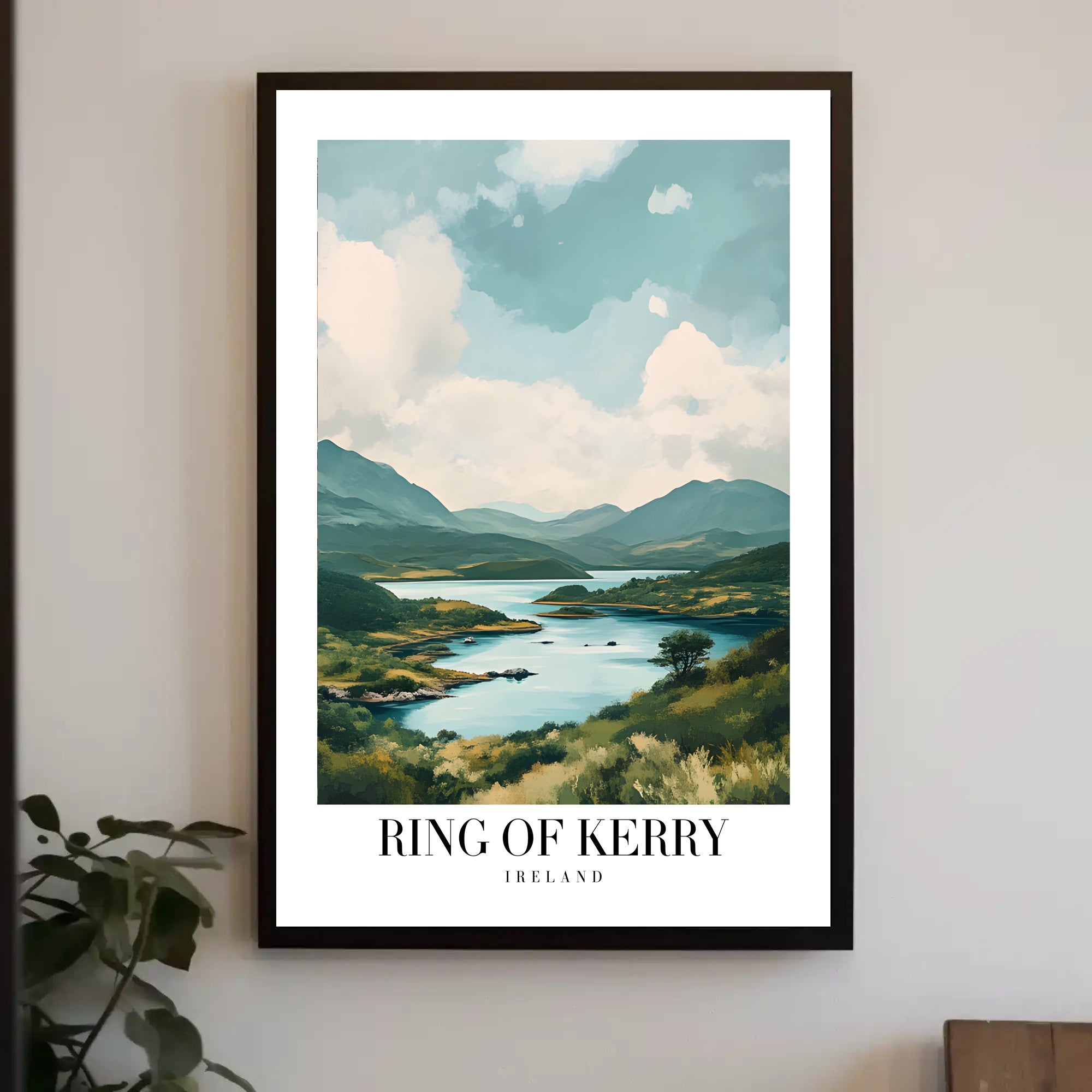 Ring of Kerry Scenic Landscape Travel Poster PosterGoat
