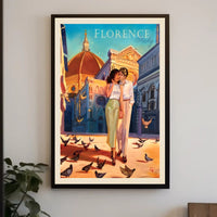 Romantic Florence Travel Poster PosterGoat