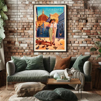 Romantic Florence Travel Poster PosterGoat