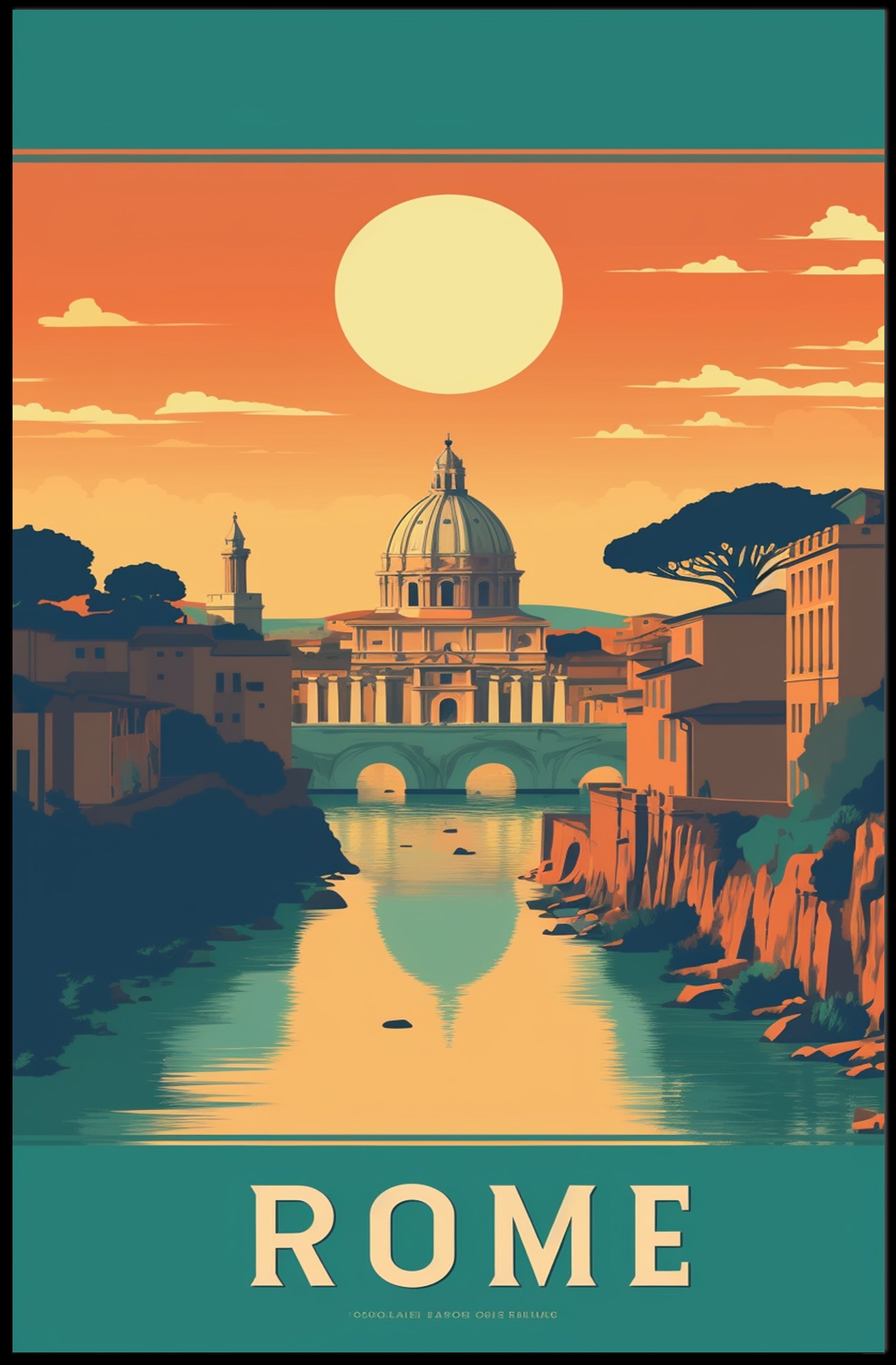 Rome: Captivating Vintage Travel Poster PosterGoat