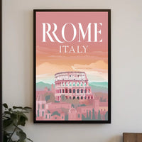 Rome's Colosseum Dreamy Cityscape Travel Poster PosterGoat