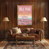 Rome's Colosseum Dreamy Cityscape Travel Poster PosterGoat