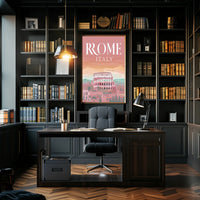 Rome's Colosseum Dreamy Cityscape Travel Poster PosterGoat