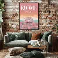 Rome's Colosseum Dreamy Cityscape Travel Poster PosterGoat