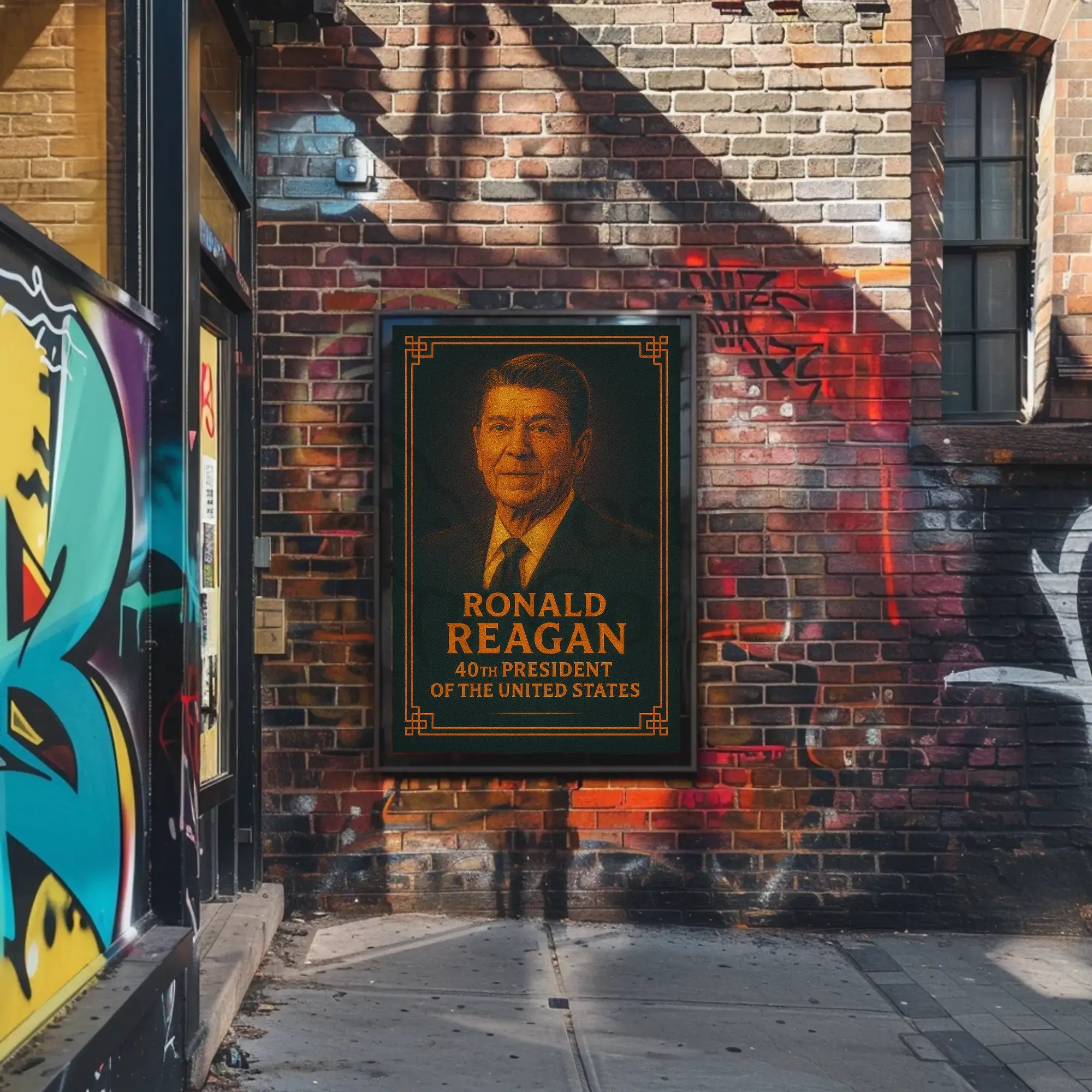 Ronald Reagan Vintage Presidential Legacy Historical Poster PosterGoat