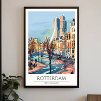 Rotterdam Urban Landscape Art Print Travel Poster PosterGoat