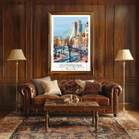 Rotterdam Urban Landscape Art Print Travel Poster PosterGoat