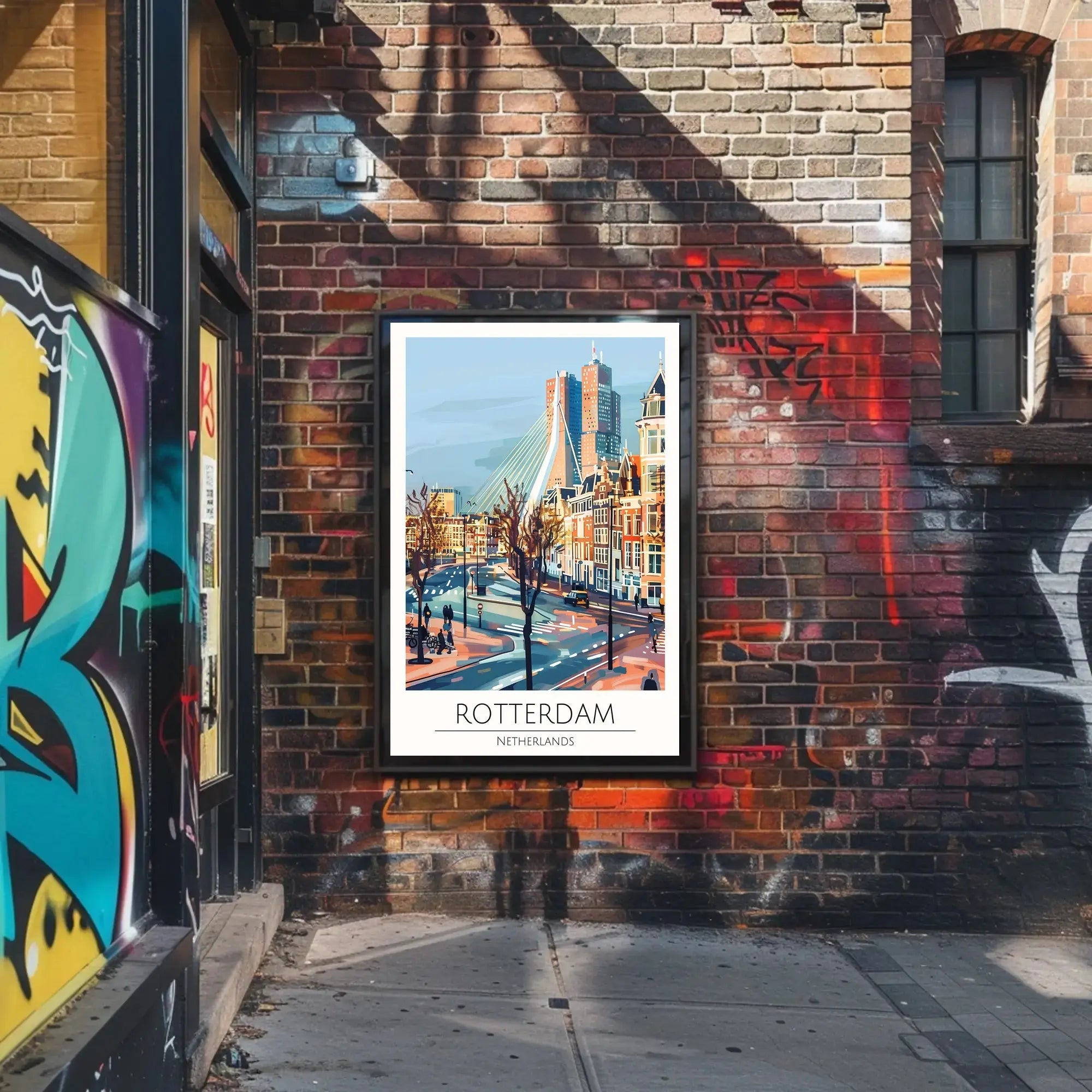Rotterdam Urban Landscape Art Print Travel Poster PosterGoat