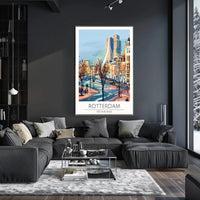 Rotterdam Urban Landscape Art Print Travel Poster PosterGoat
