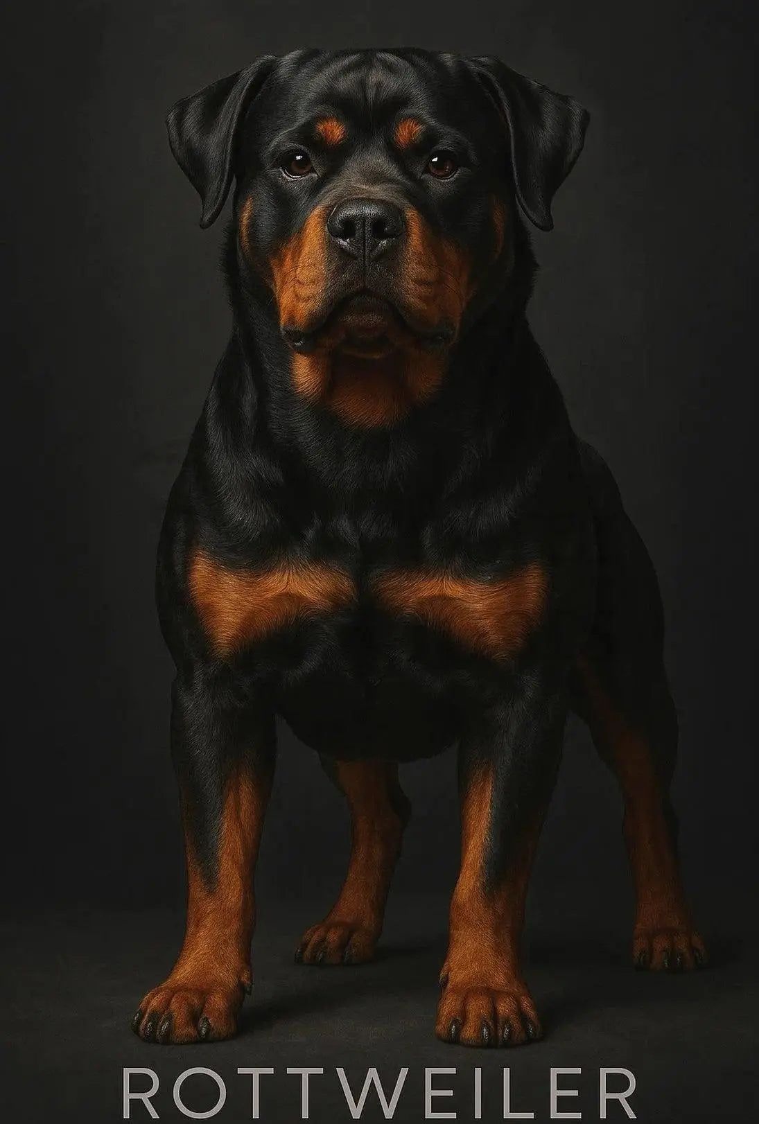 Rottweiler Strength and Elegance Dog Breed Poster PosterGoat