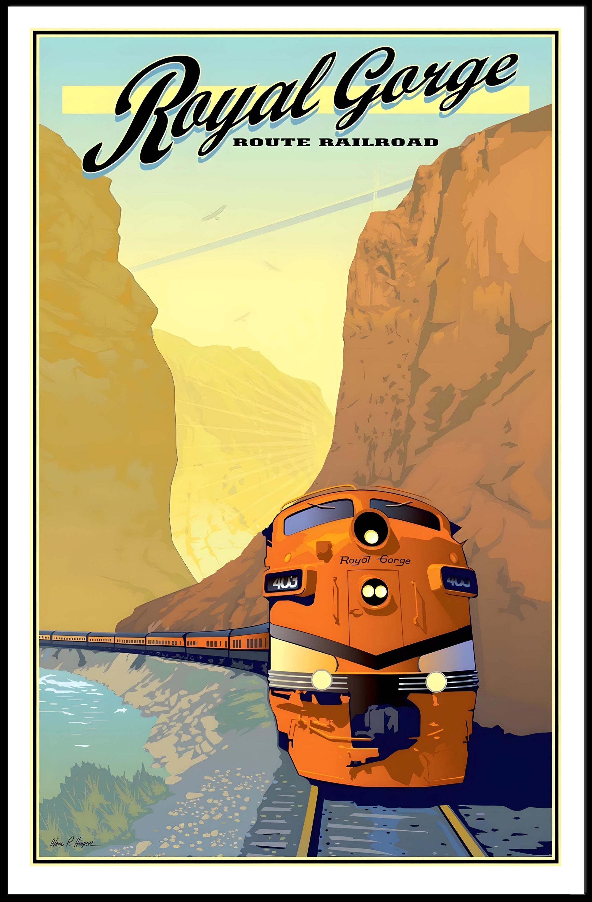 Royal Gorge Scenic Train Adventure Travel Poster PosterGoat