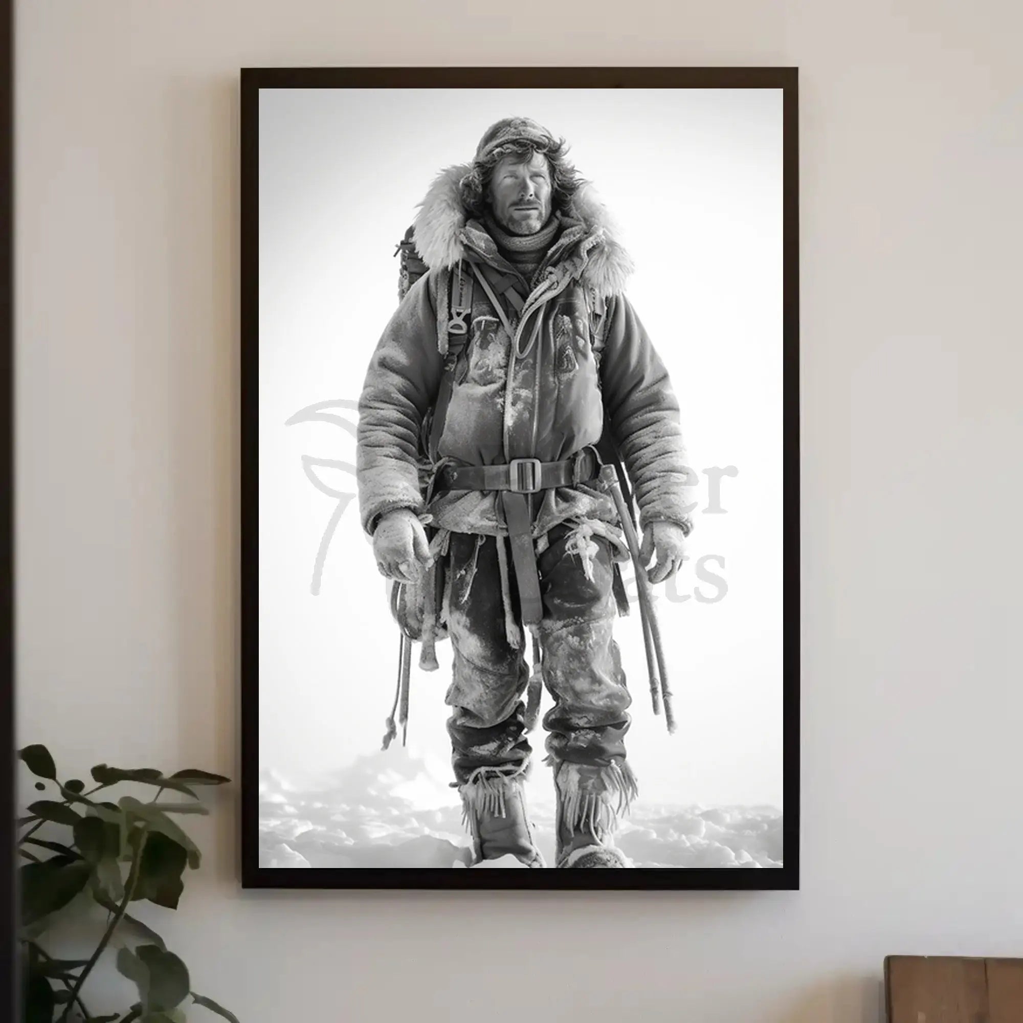 Rugged Arctic Explorer Vintage Adventure Historical Poster PosterGoat