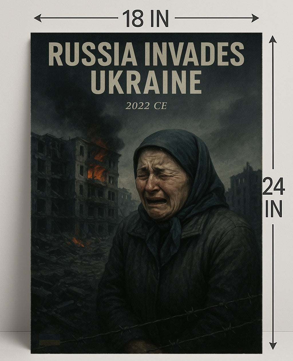Russia Invades Ukraine Poster PosterGoat