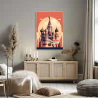 Russian Cathedral  Art: Vibrant Cultural Exploration Poster PosterGoat