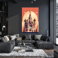 Russian Cathedral  Art: Vibrant Cultural Exploration Poster PosterGoat