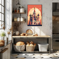 Russian Cathedral  Art: Vibrant Cultural Exploration Poster PosterGoat