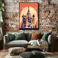 Russian Cathedral  Art: Vibrant Cultural Exploration Poster PosterGoat