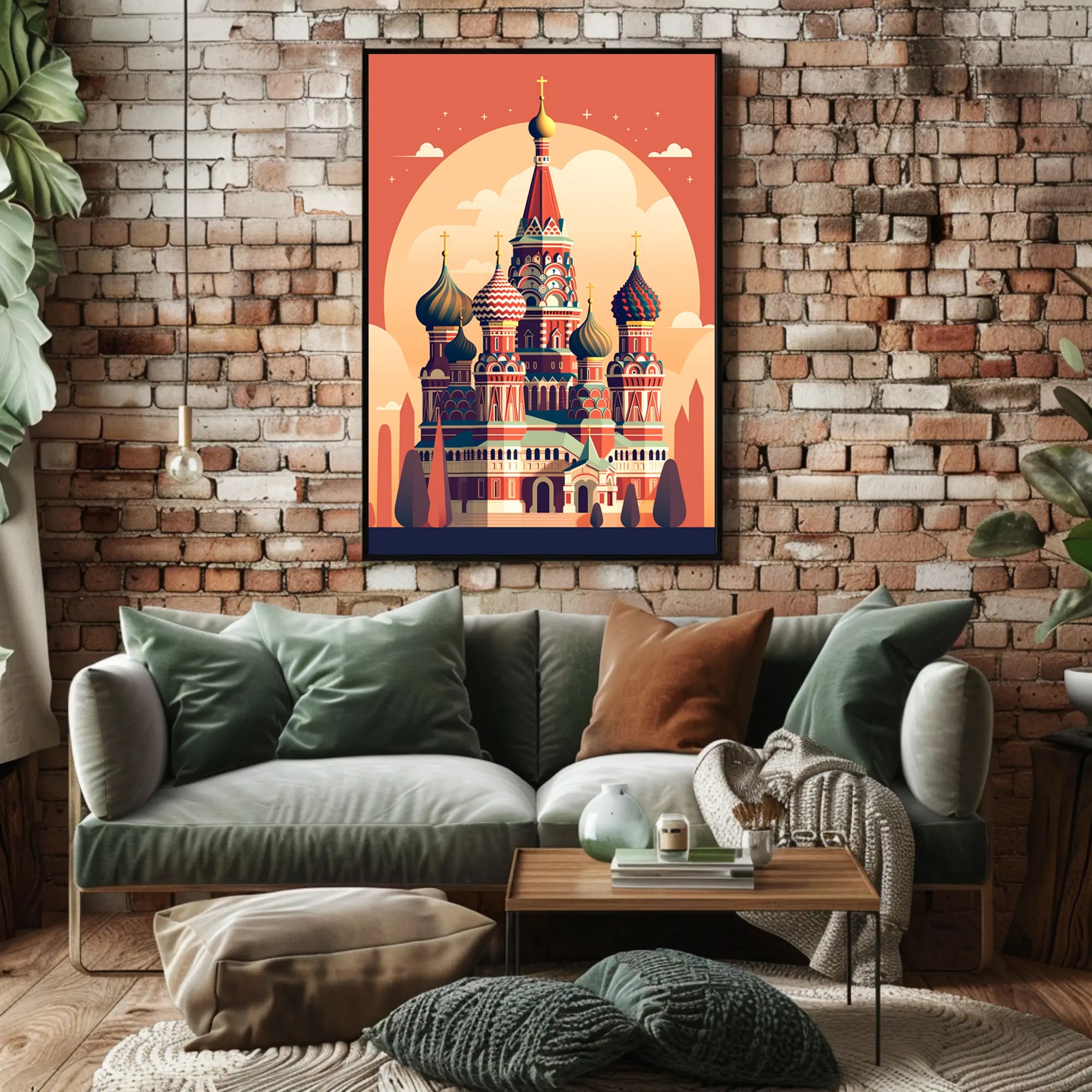 Russian Cathedral  Art: Vibrant Cultural Exploration Poster PosterGoat