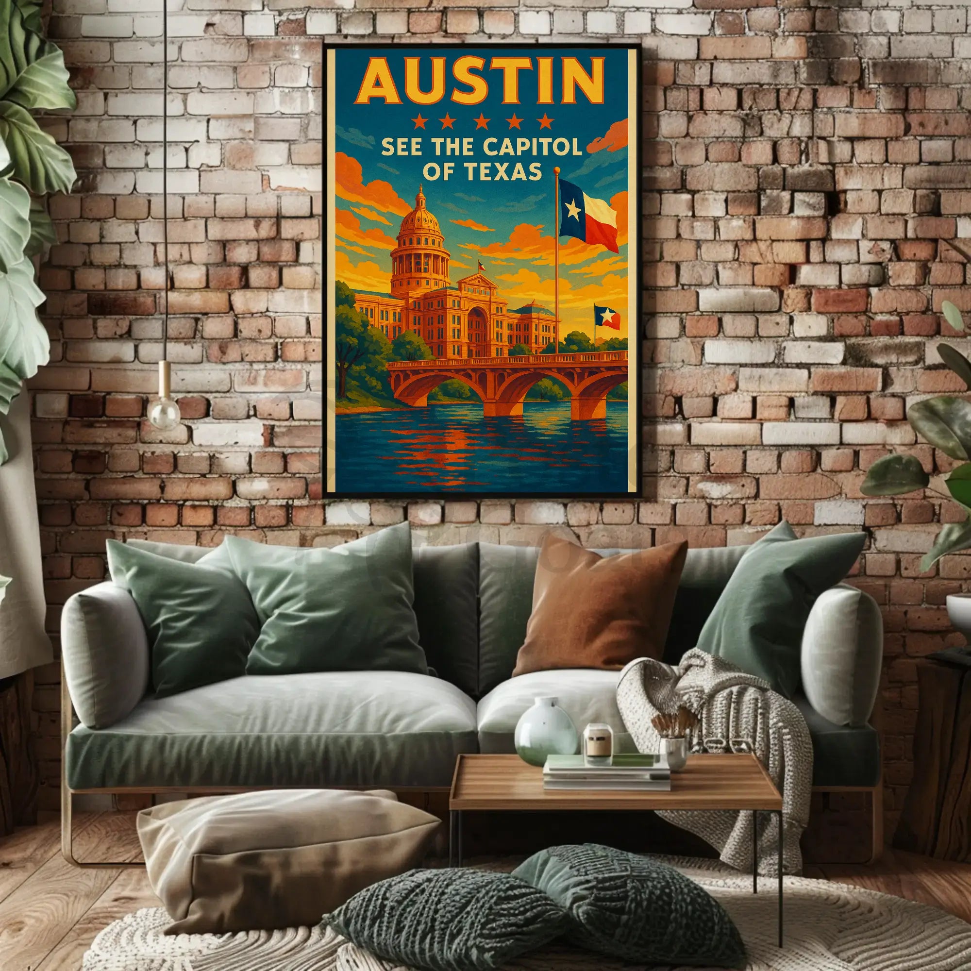 SEE THE CAPITOL OF TEXAS Travel Poster PosterGoat