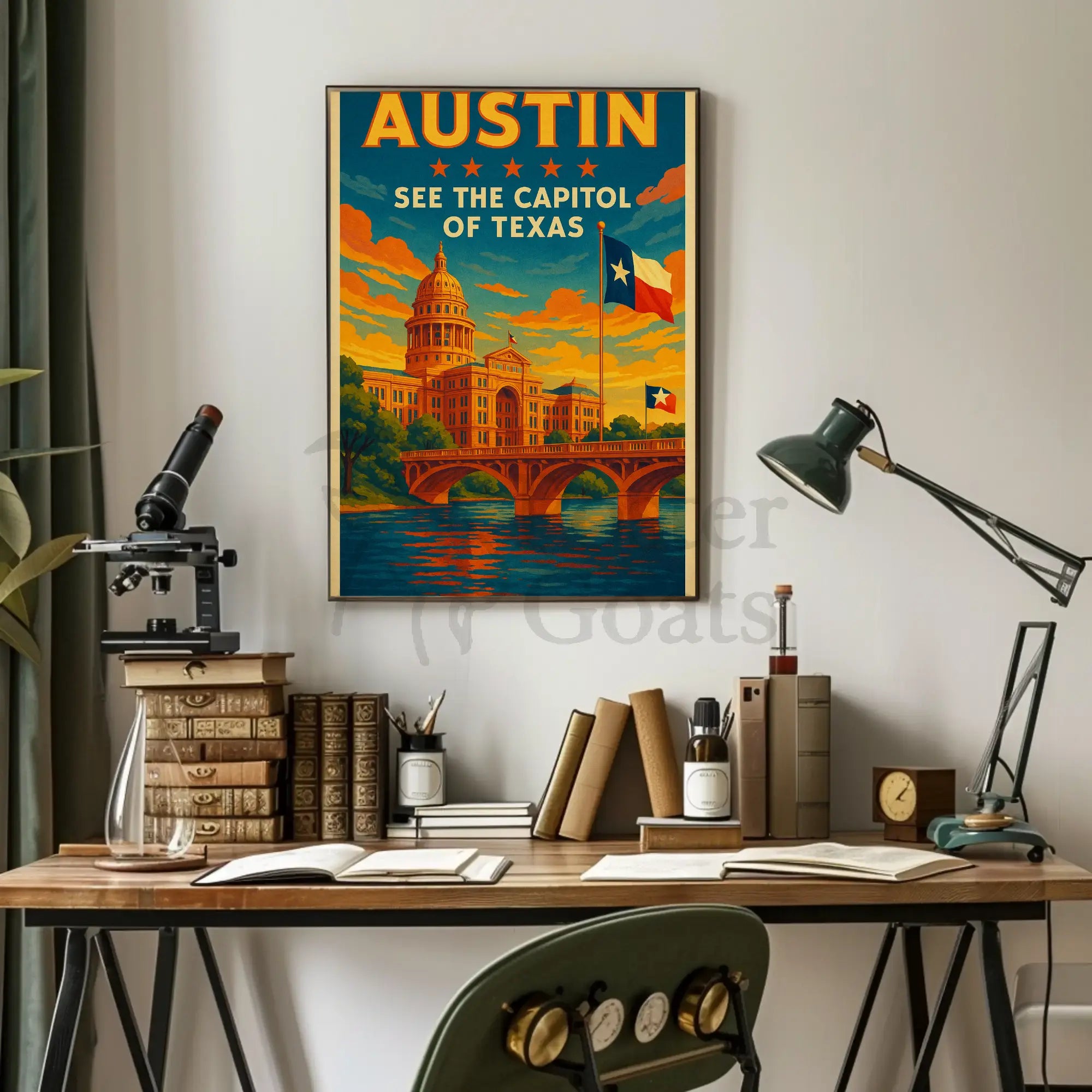 SEE THE CAPITOL OF TEXAS Travel Poster PosterGoat