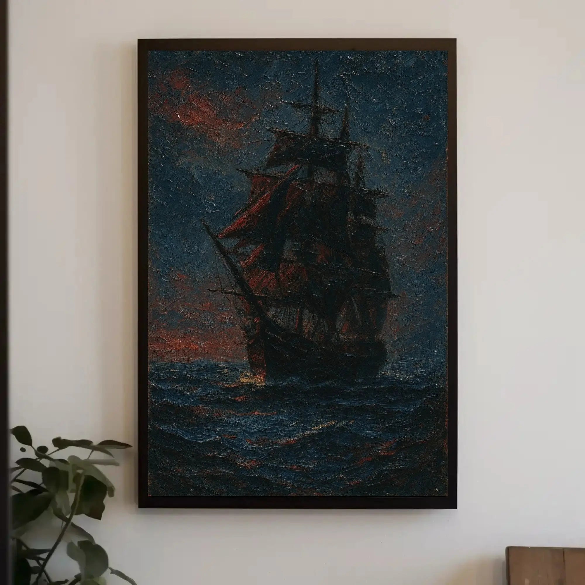 Sailing Ship Adventure Artistic Poster PosterGoat