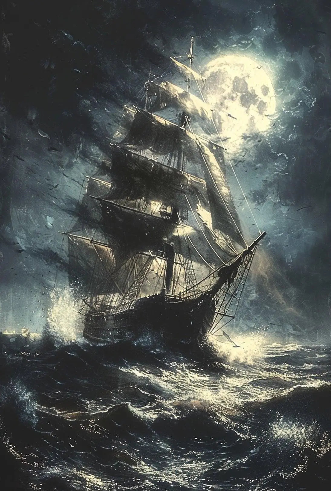 Sailing Ship Adventure: Historical Maritime Exploration Poster PosterGoat