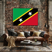 Saint Kitts and Nevis Flag Country Flag Poster PosterGoat